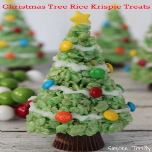 Christmas Trees Rice Krispie Treats