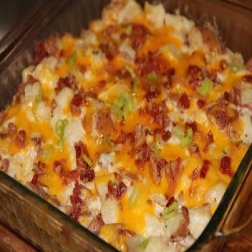 Cheesy Loaded Twice-Baked Potato Casserole