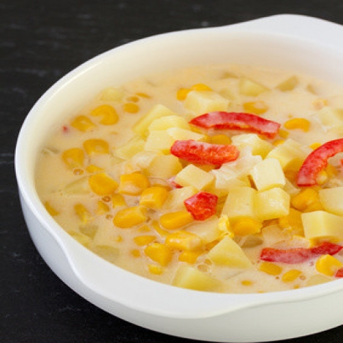 Hearty and Creamy Potato and Corn Soup
