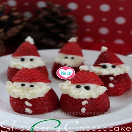 Strawberry Cheesecake Santas