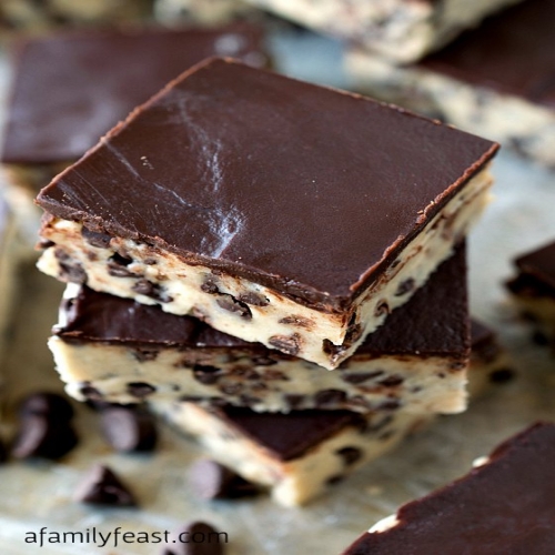 Condensed Milk Chocolate Chip Cookie Dough Bars