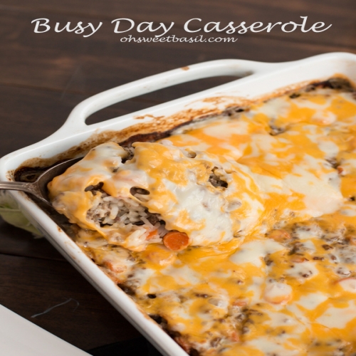 Cheesy Ground Beef Casserole Uncooked Rice