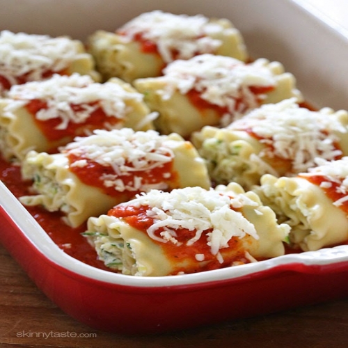 Three Cheese Zucchini Lasagna Rolls