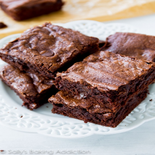 Chewy Fudgy Homemade Brownies