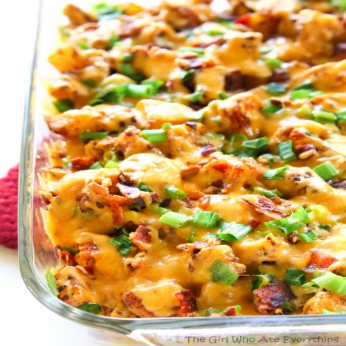 Buffalo Chicken and Potato Casserole