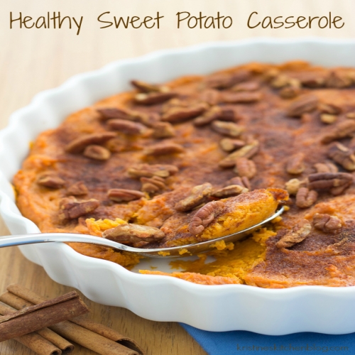 Healthy Sweet Potato Cinnamon Casserole