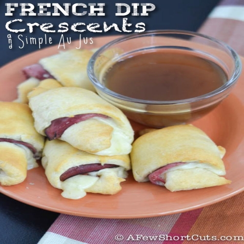 French Dip Crescents With Simple Au Jus