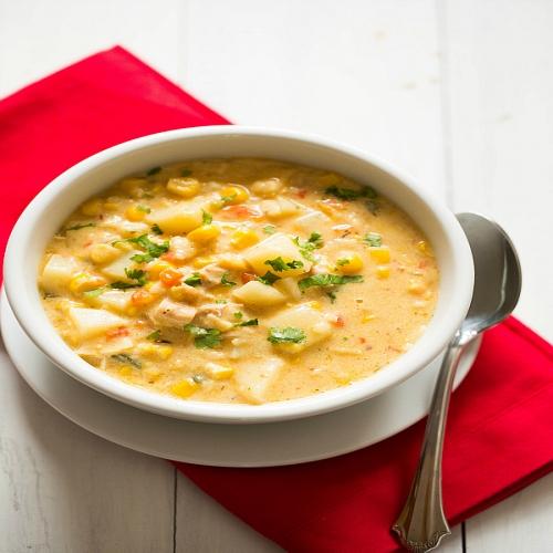 Chipotle Chicken and Corn Cumin Chowder