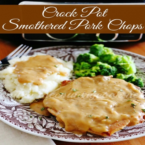 smothered pork chops crock pot