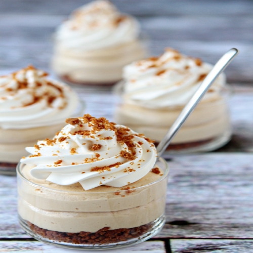 Biscoff No Cream Cheese Bake Cheesecake