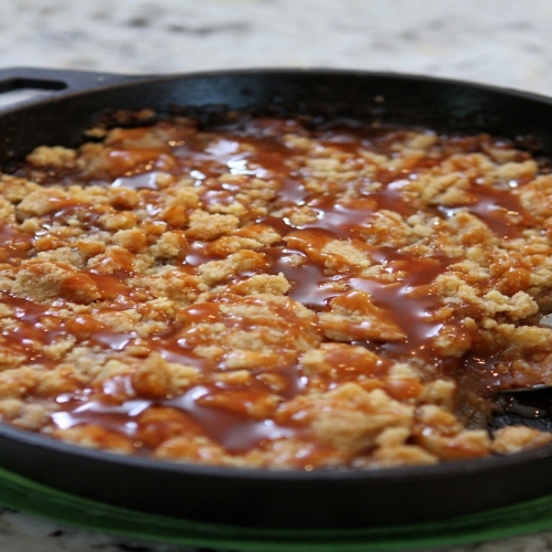 Salted Caramel Apple Crumble