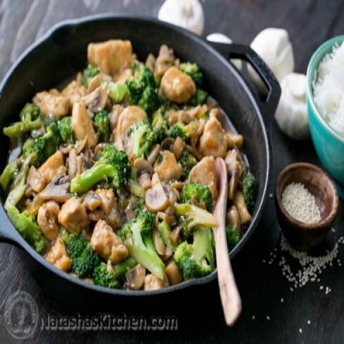 Chicken Broccoli and Mushroom Stir Fry Recipe