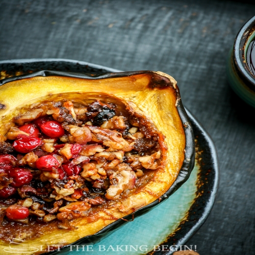 Acorn Squash With Walnuts Cranberry