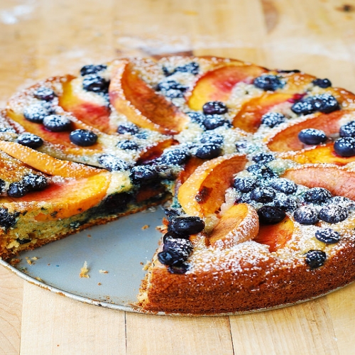 Lemon Yogurt Cake with Blueberry Compote — knead. bake. cook.