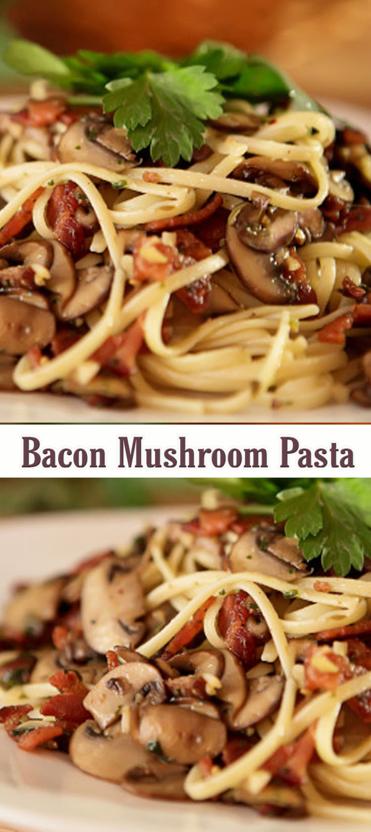 Bacon Mushroom Pasta
