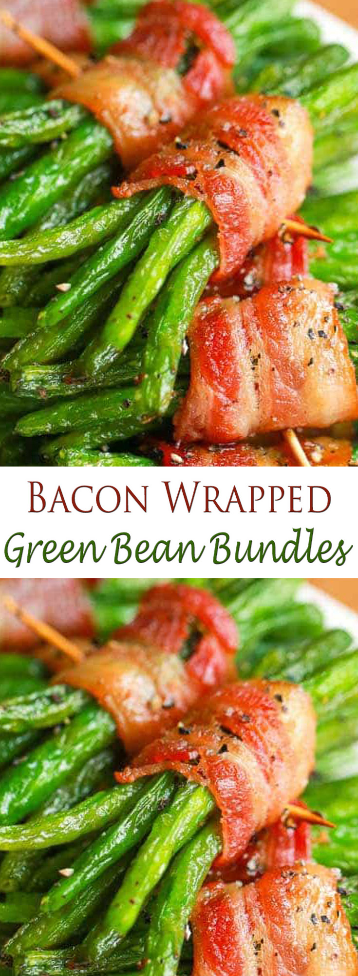 Bacon Wrapped Green Bean Bundles