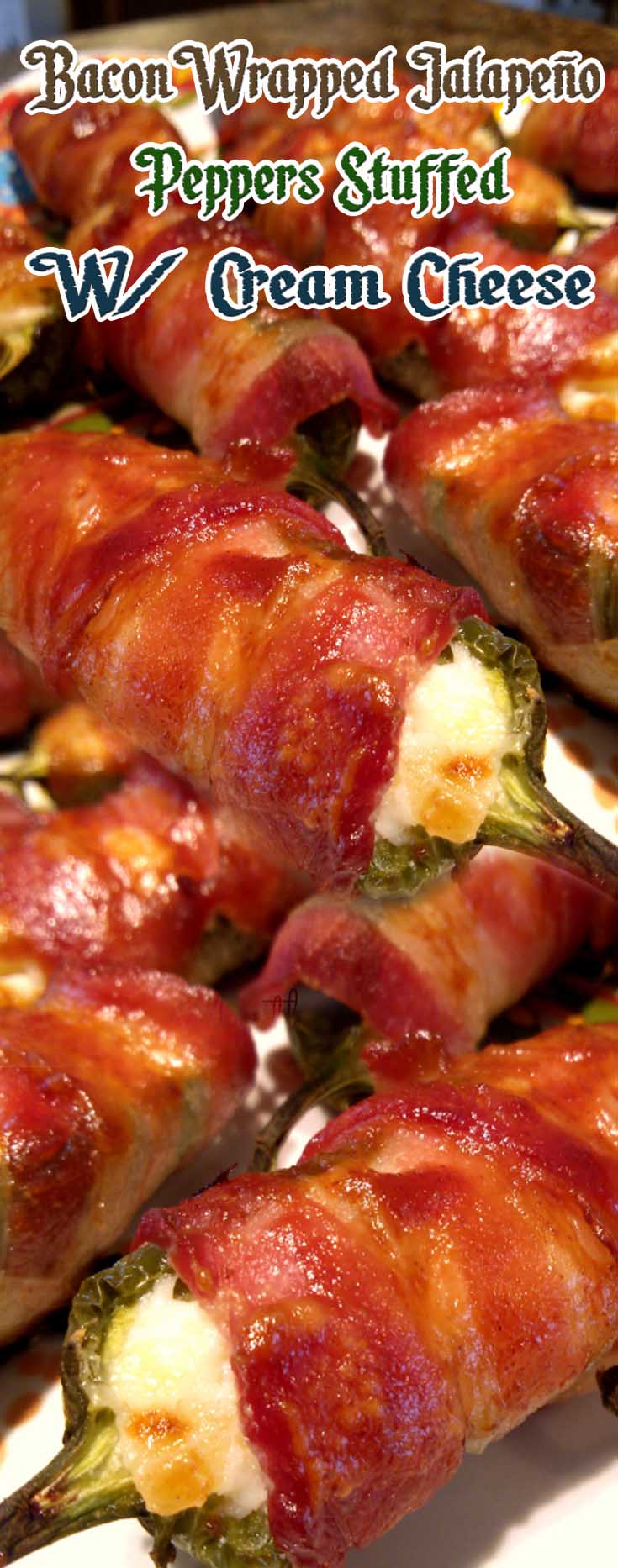 Bacon Wrapped Jalapeño Peppers Stuffed With Cream Cheese