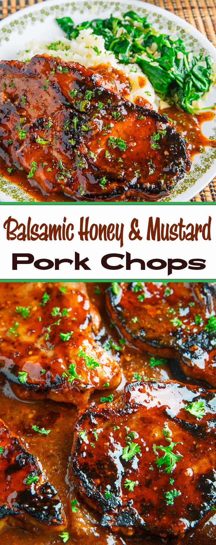 Balsamic Honey and Mustard Pork Chops