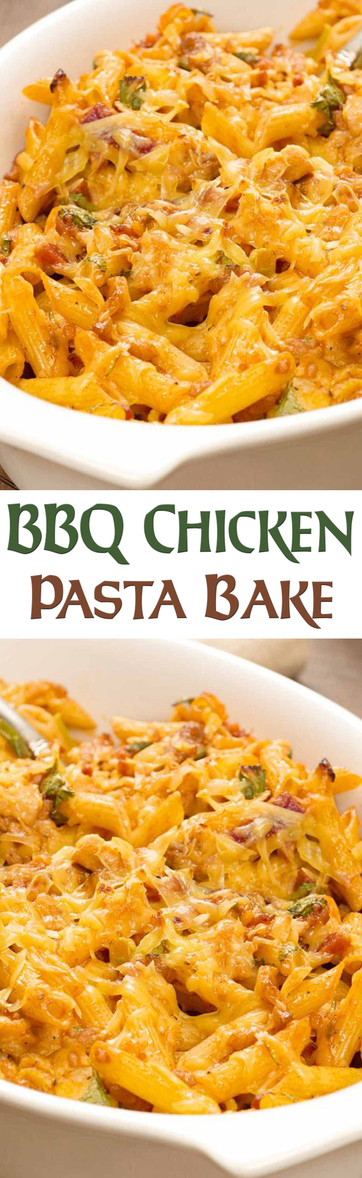 BBQ Chicken Pasta Bake