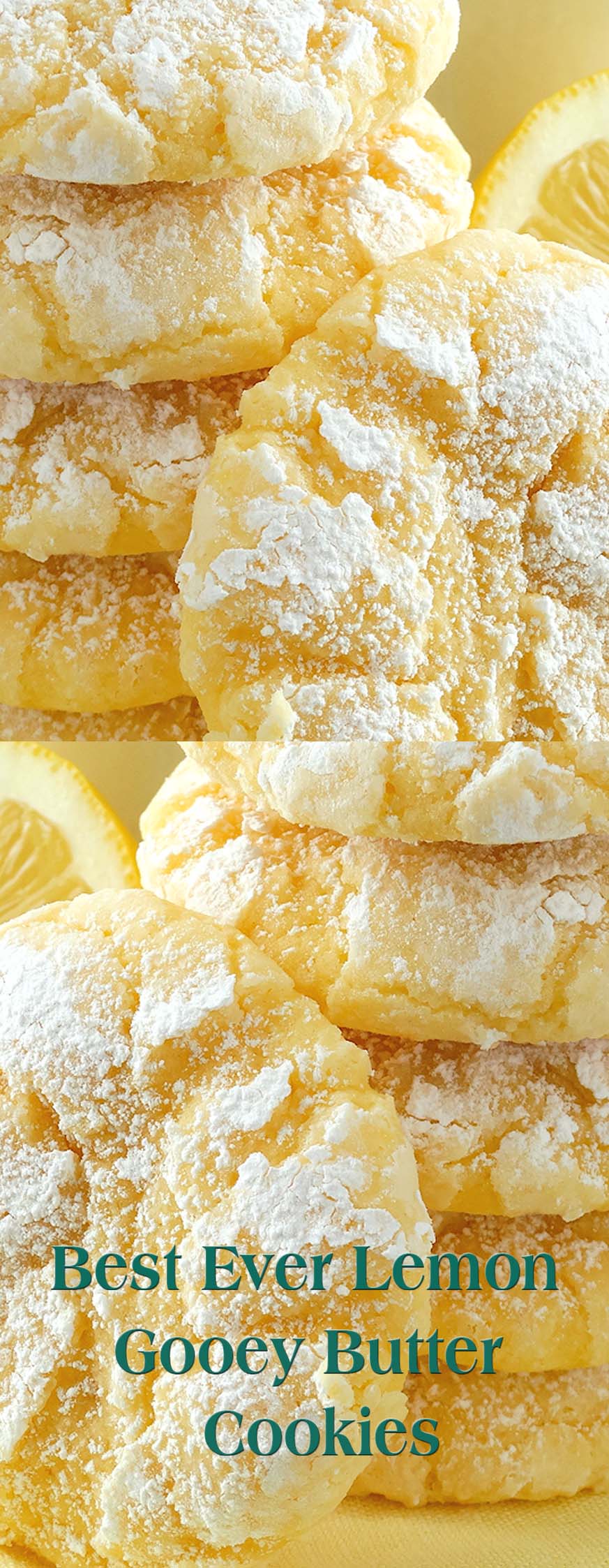 Best Ever Lemon Gooey Butter Cookies