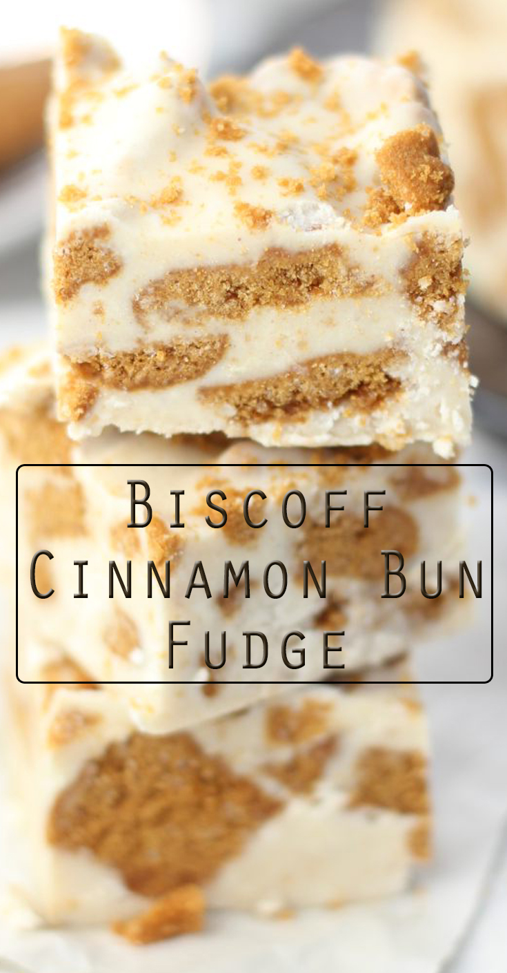 Biscoff Cinnamon Bun Fudge