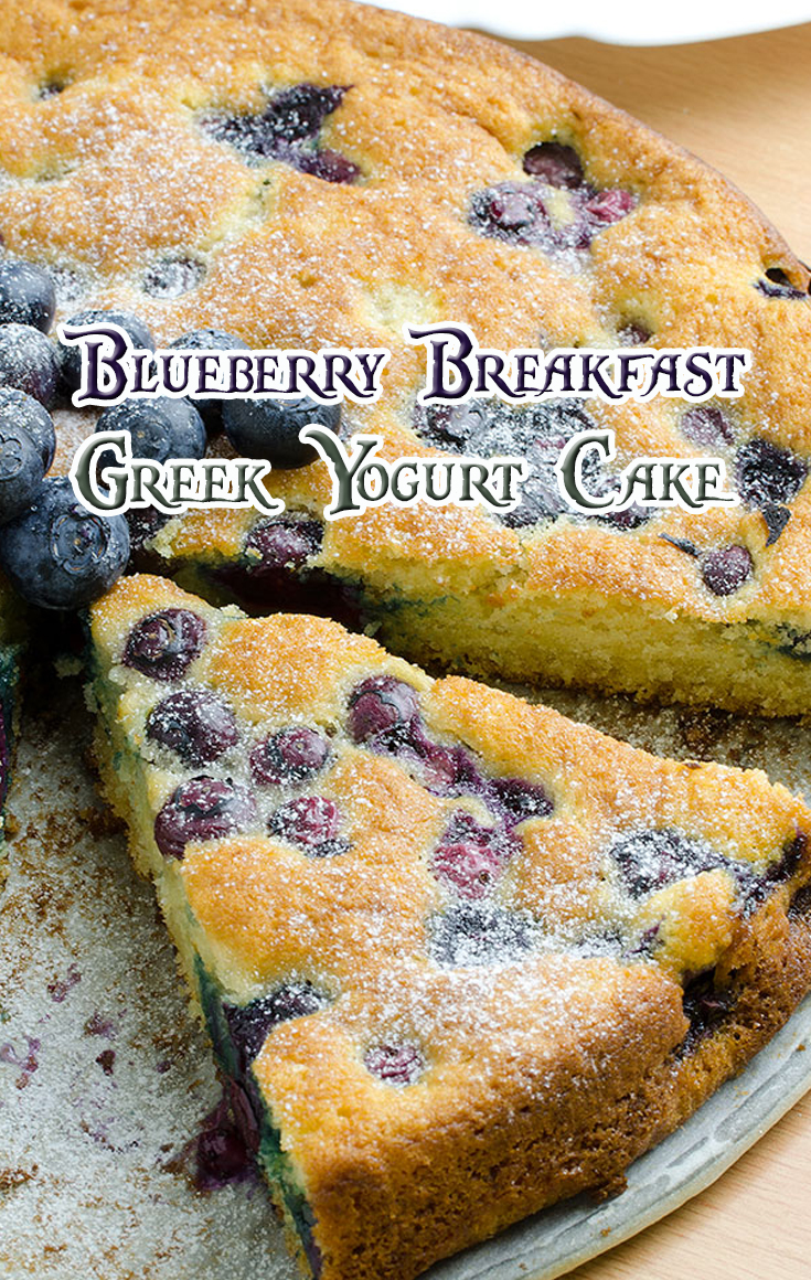 Blueberry Breakfast Greek Yogurt Cake