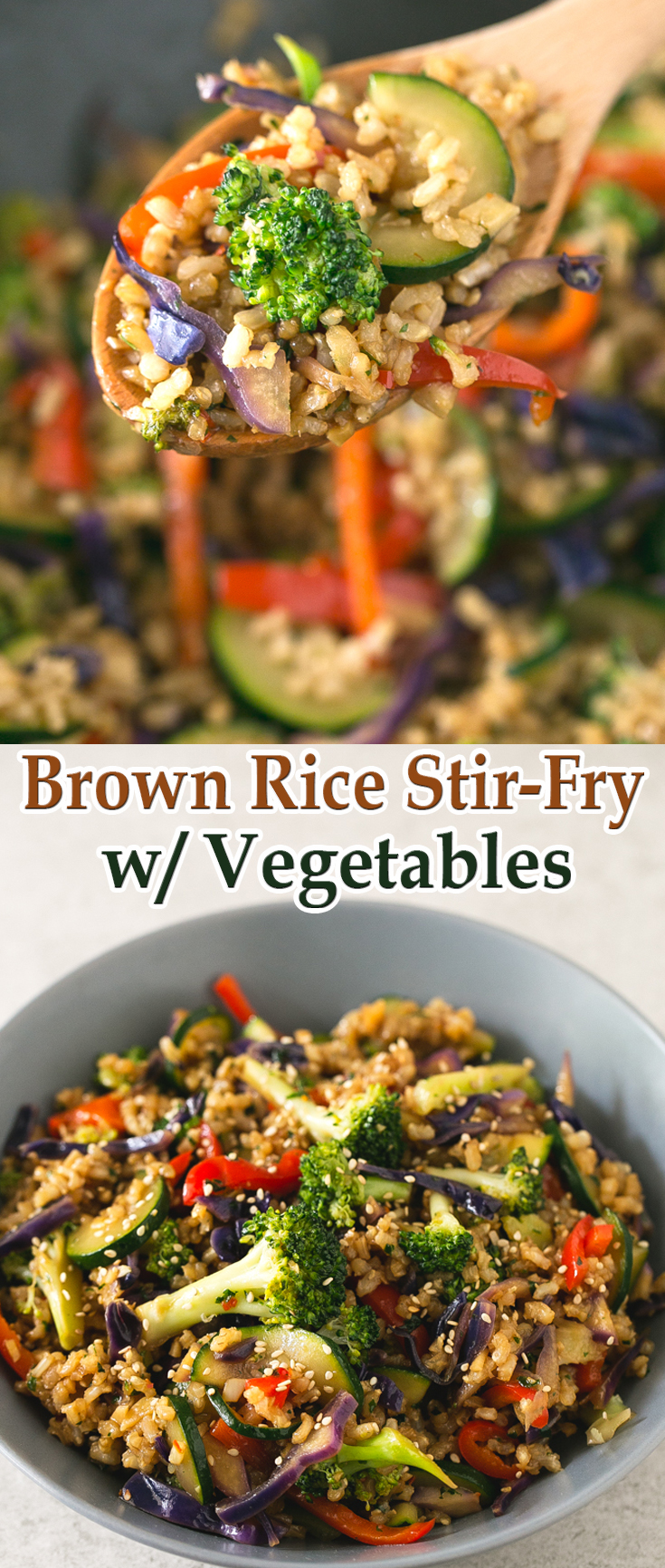 Brown Rice Stir-Fry with Vegetables