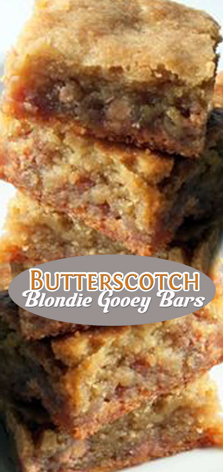 Butterscotch Blondie Gooey Bars