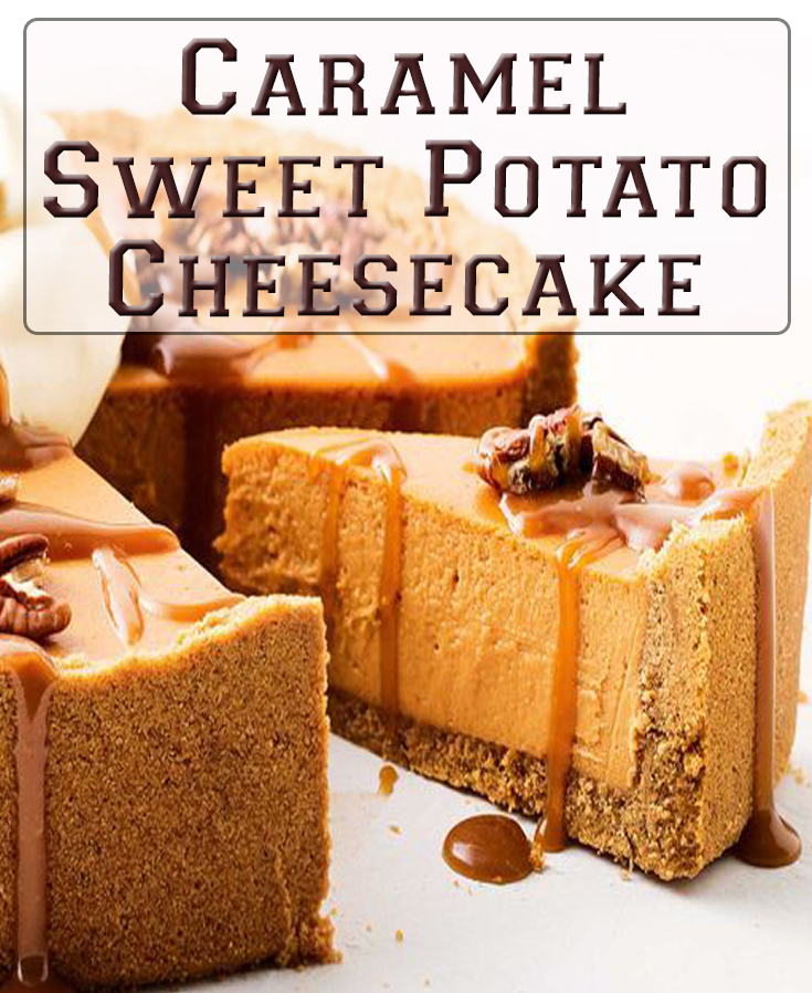 Caramel Sweet Potato Cheesecake