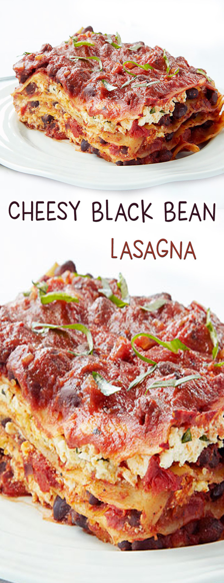 Cheesy Black Bean Lasagna