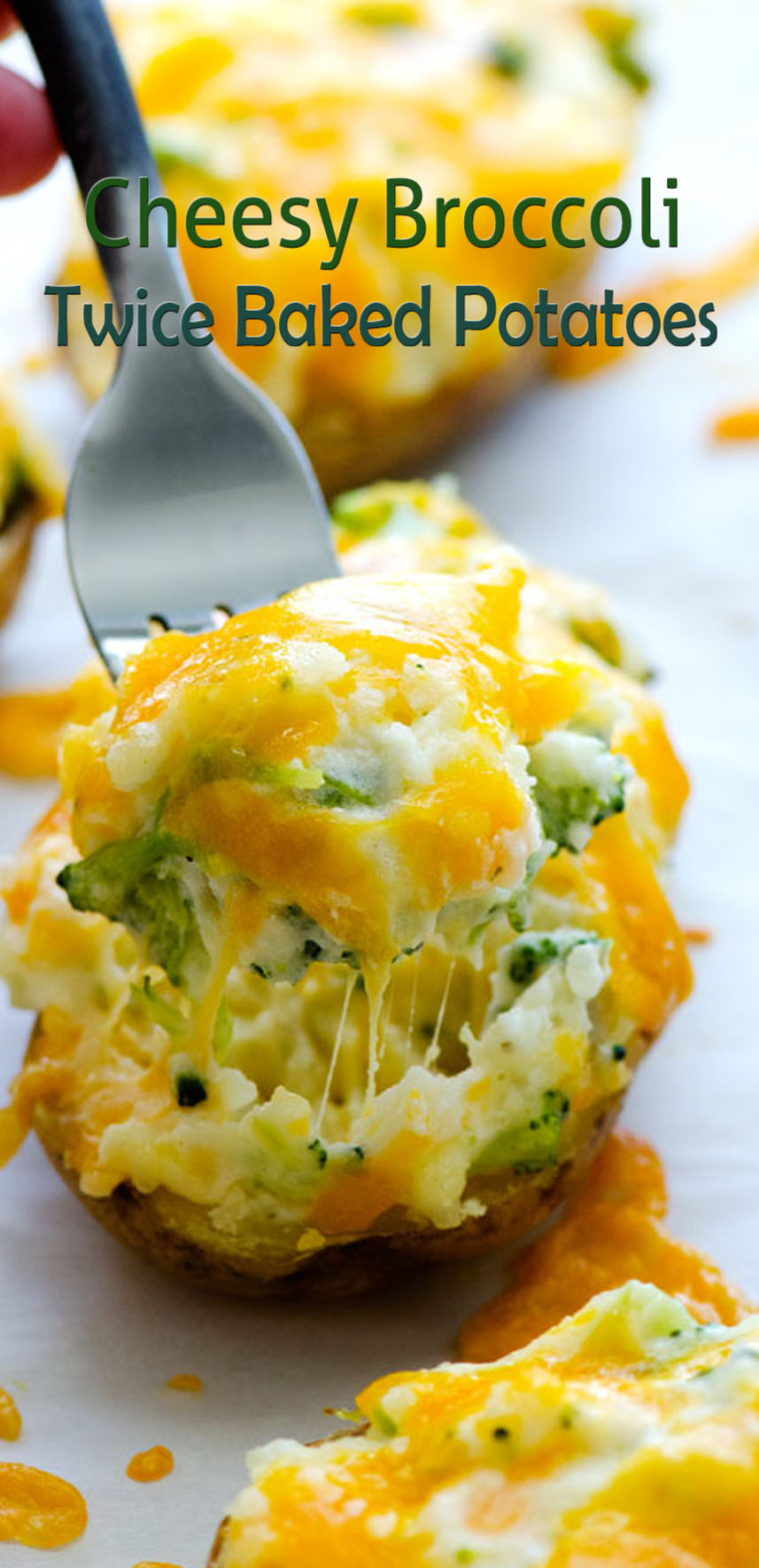 Cheesy Broccoli Twice Baked Potatoes