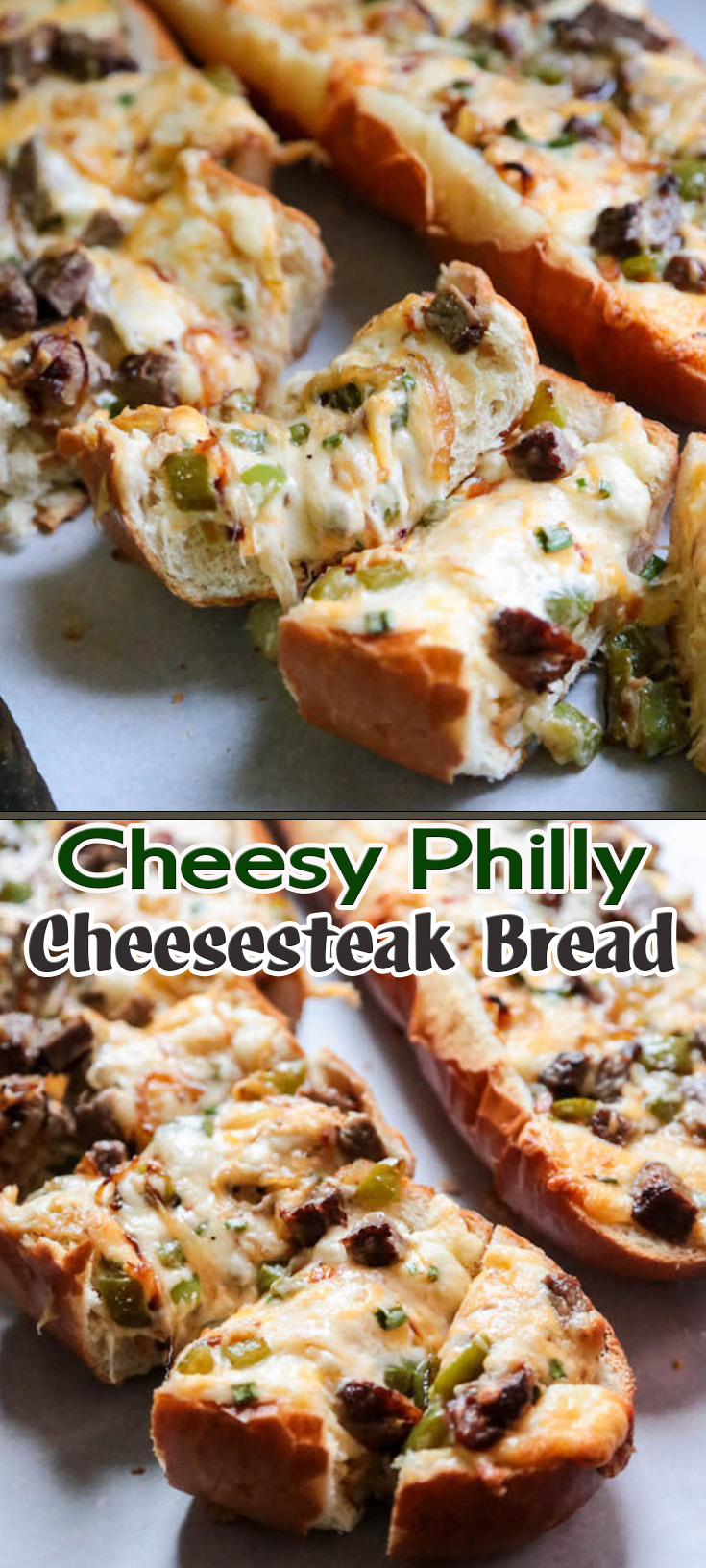 Cheesy Philly Cheesesteak Bread