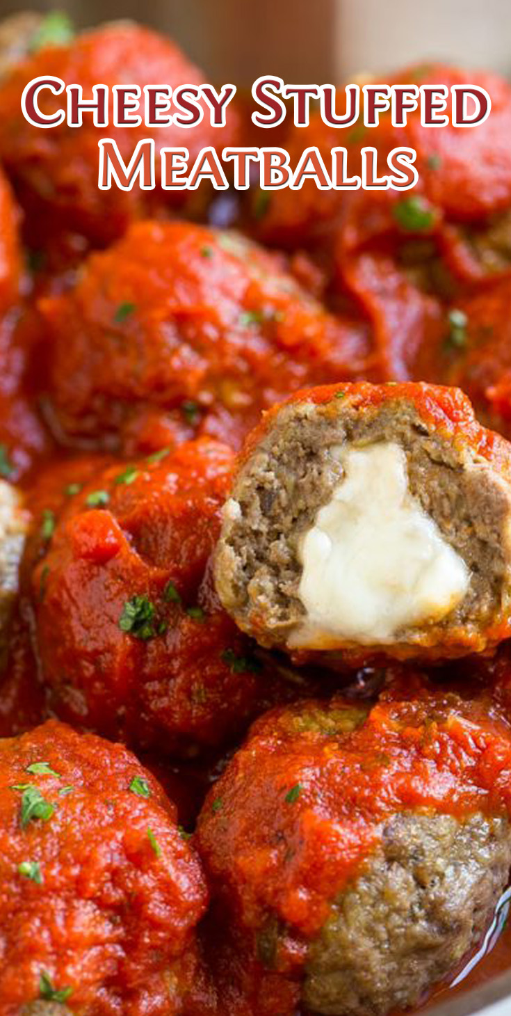 Cheesy Stuffed Meatballs