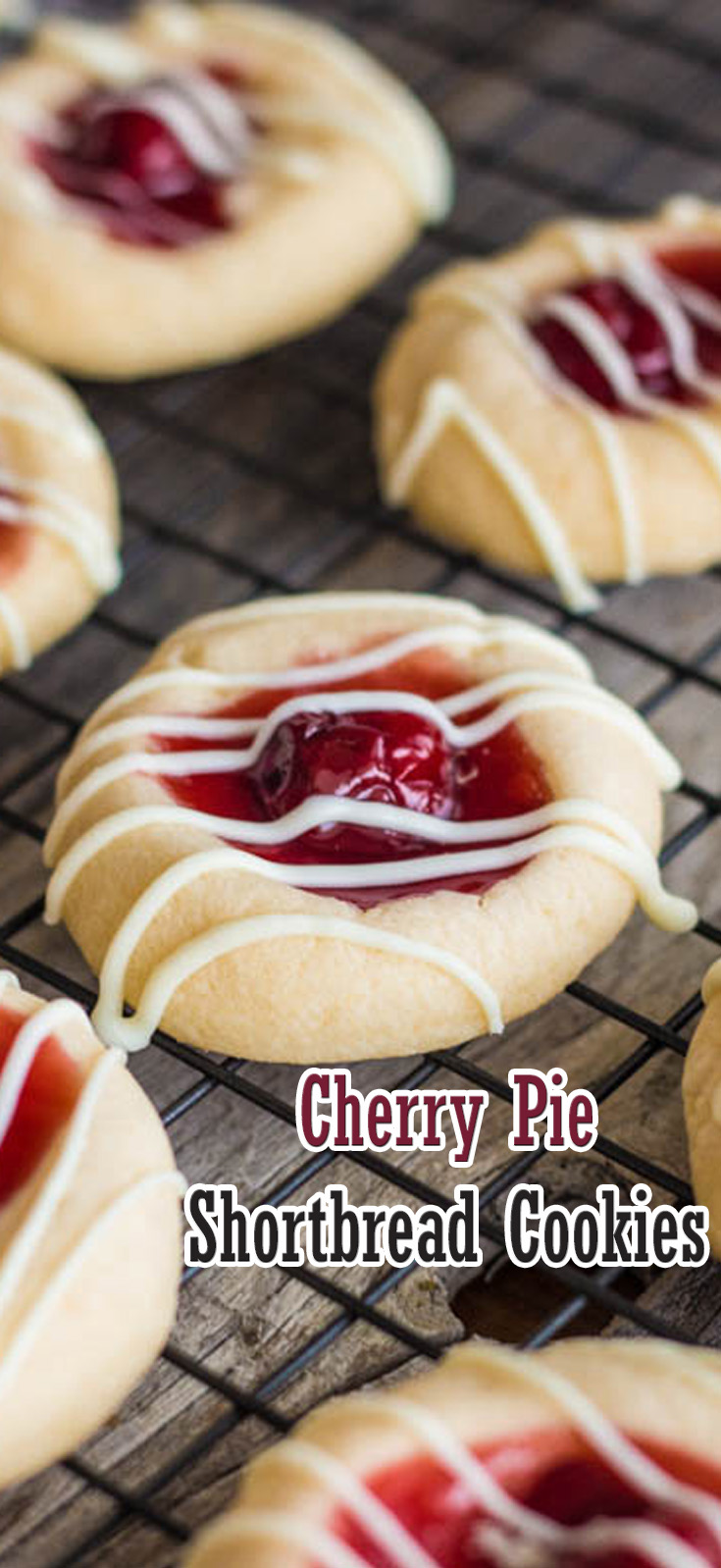 Cherry Pie Shortbread Cookies