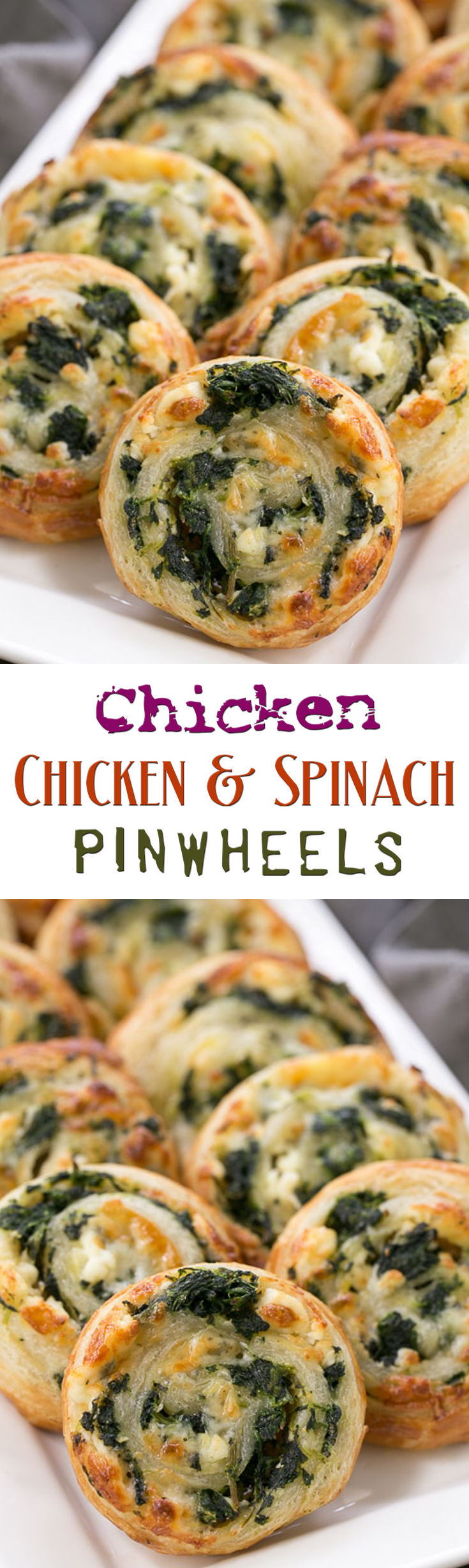 Chicken and Spinach Pinwheels