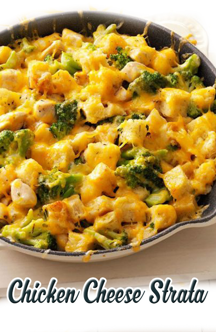 Chicken Cheese Strata