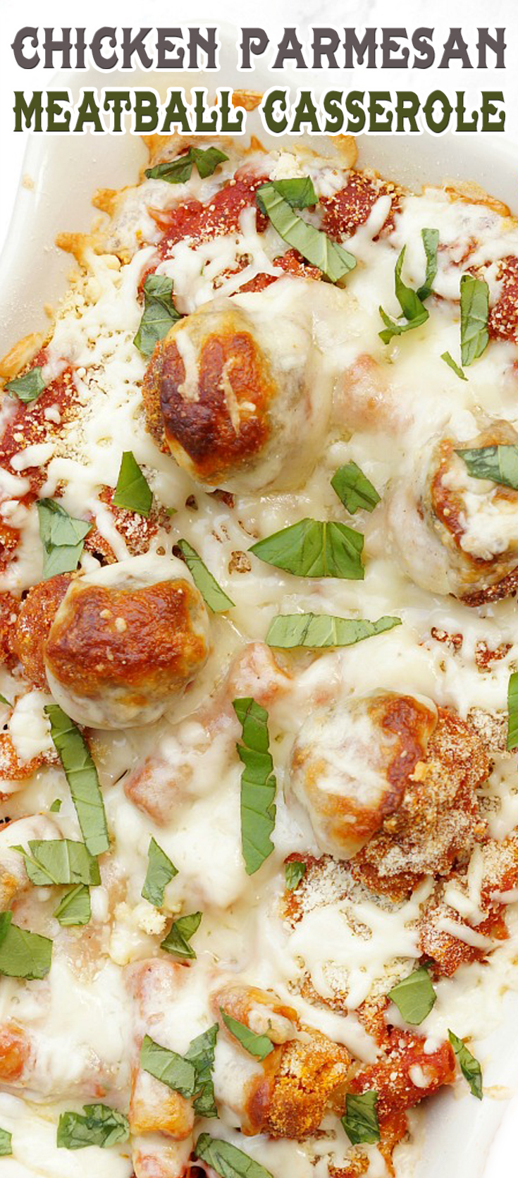 Chicken Parmesan Meatball Casserole Recipe