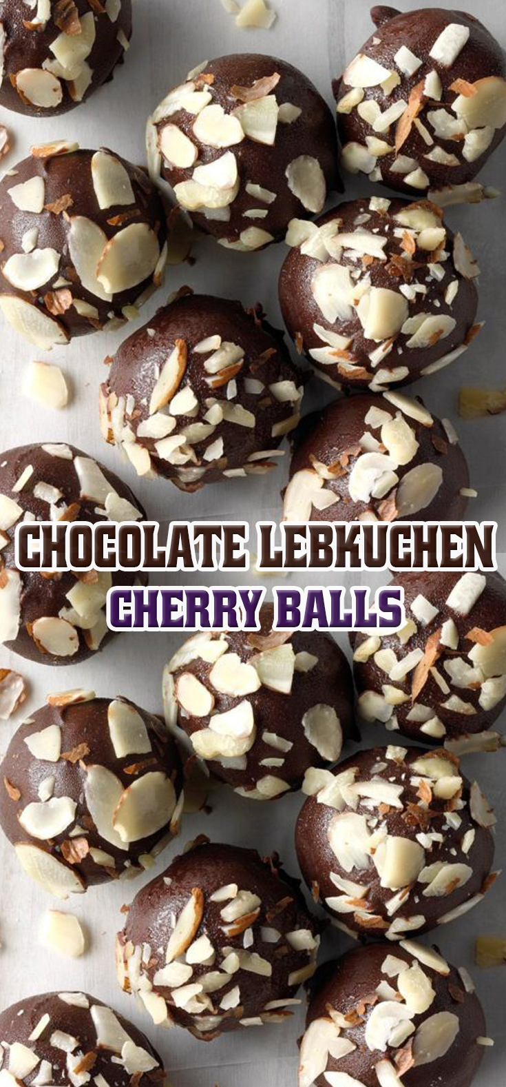 Chocolate Lebkuchen Cherry Balls