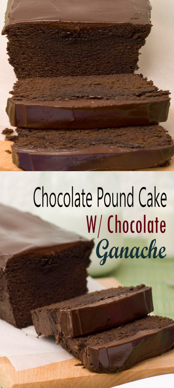 Chocolate Pound Cake With Chocolate Ganache
