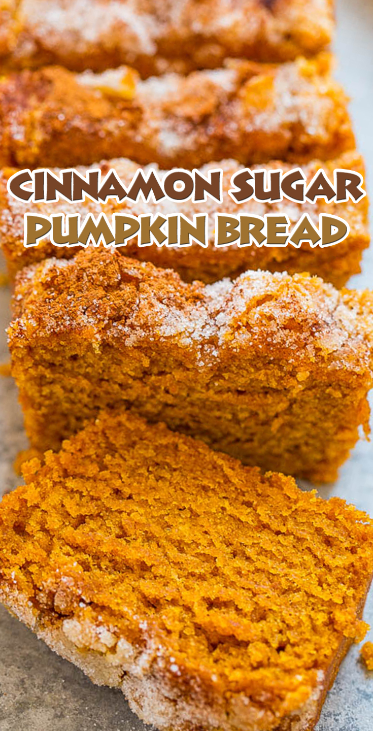 Cinnamon Sugar Pumpkin Bread