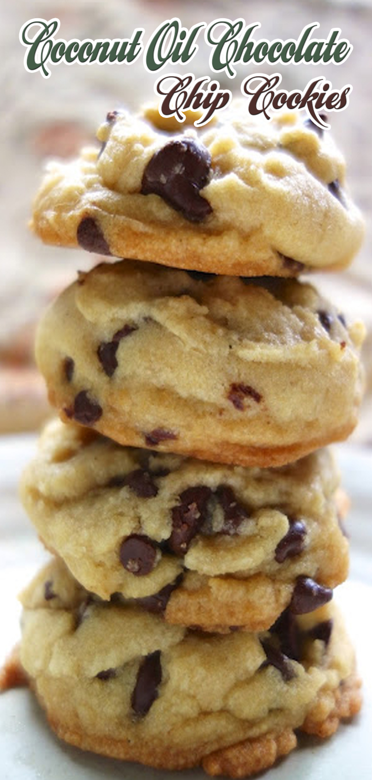 Coconut Oil Chocolate Chip Cookies