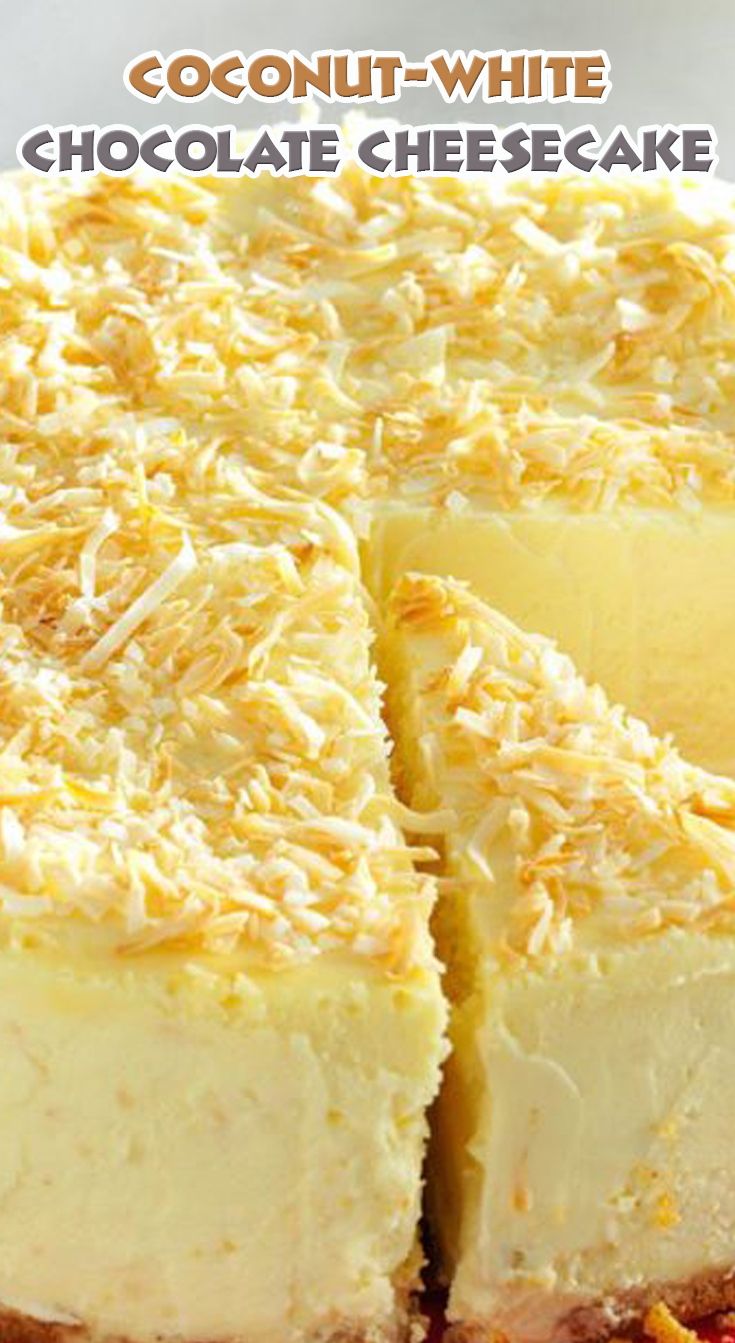 Coconut-White Chocolate Cheesecake