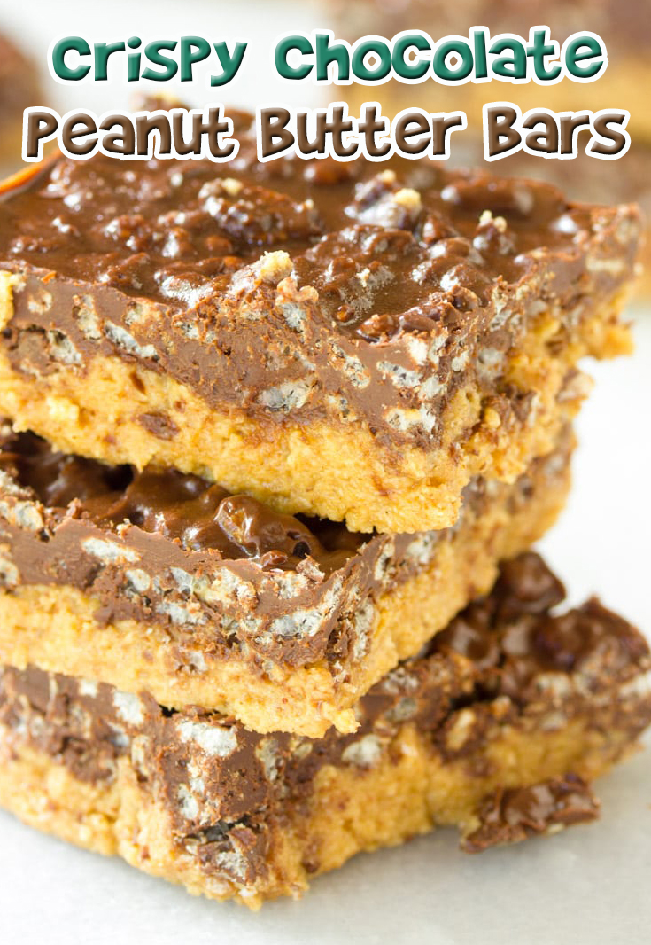 Crispy Chocolate Peanut Butter Bars