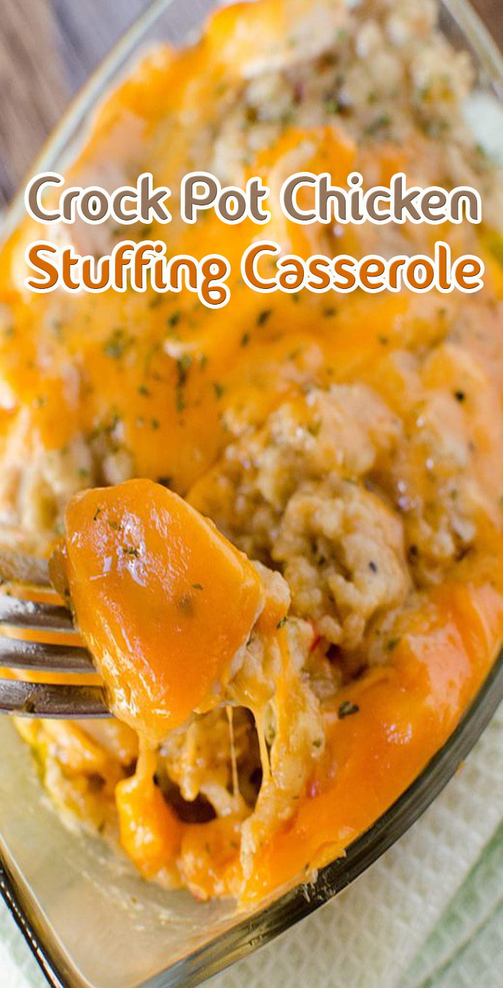 Crock Pot Chicken Stuffing Casserole