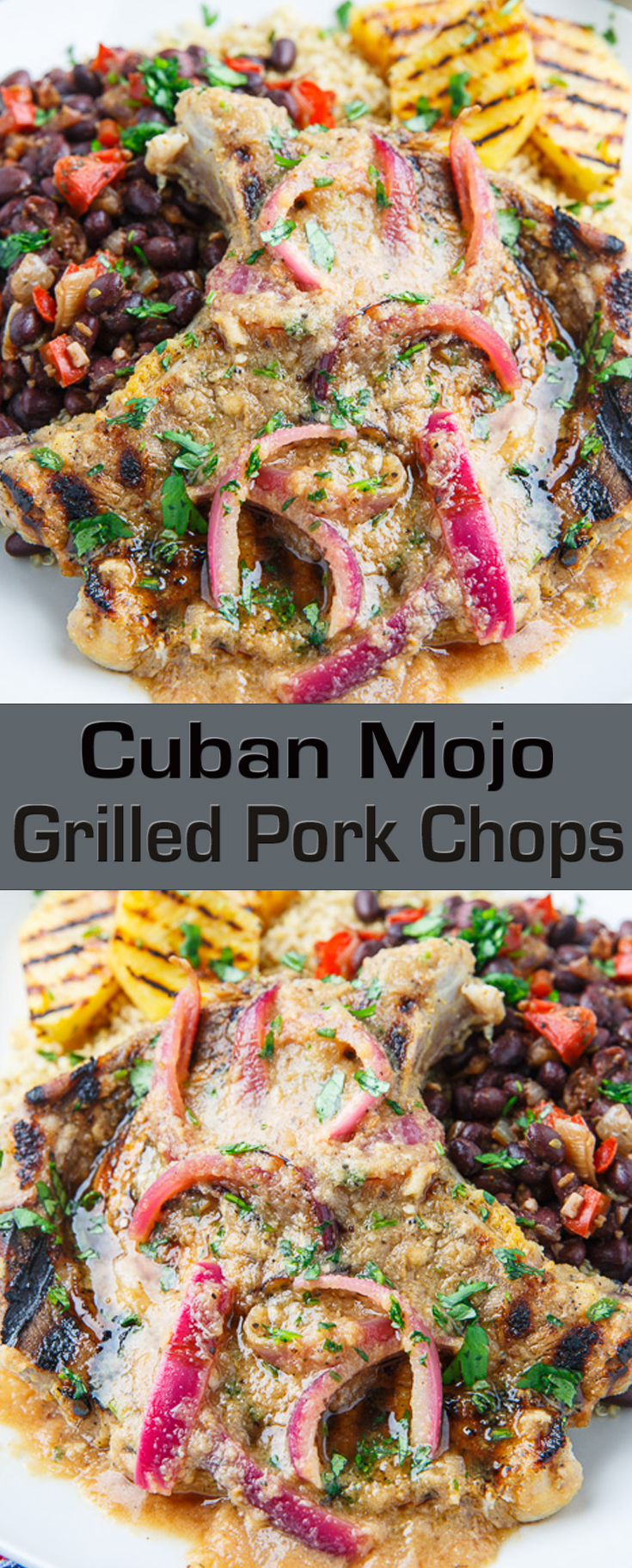 Cuban Mojo Grilled Pork Chops