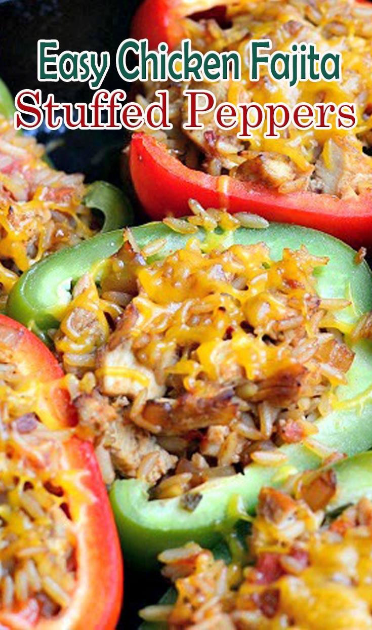 Easy Chicken Fajita Stuffed Peppers