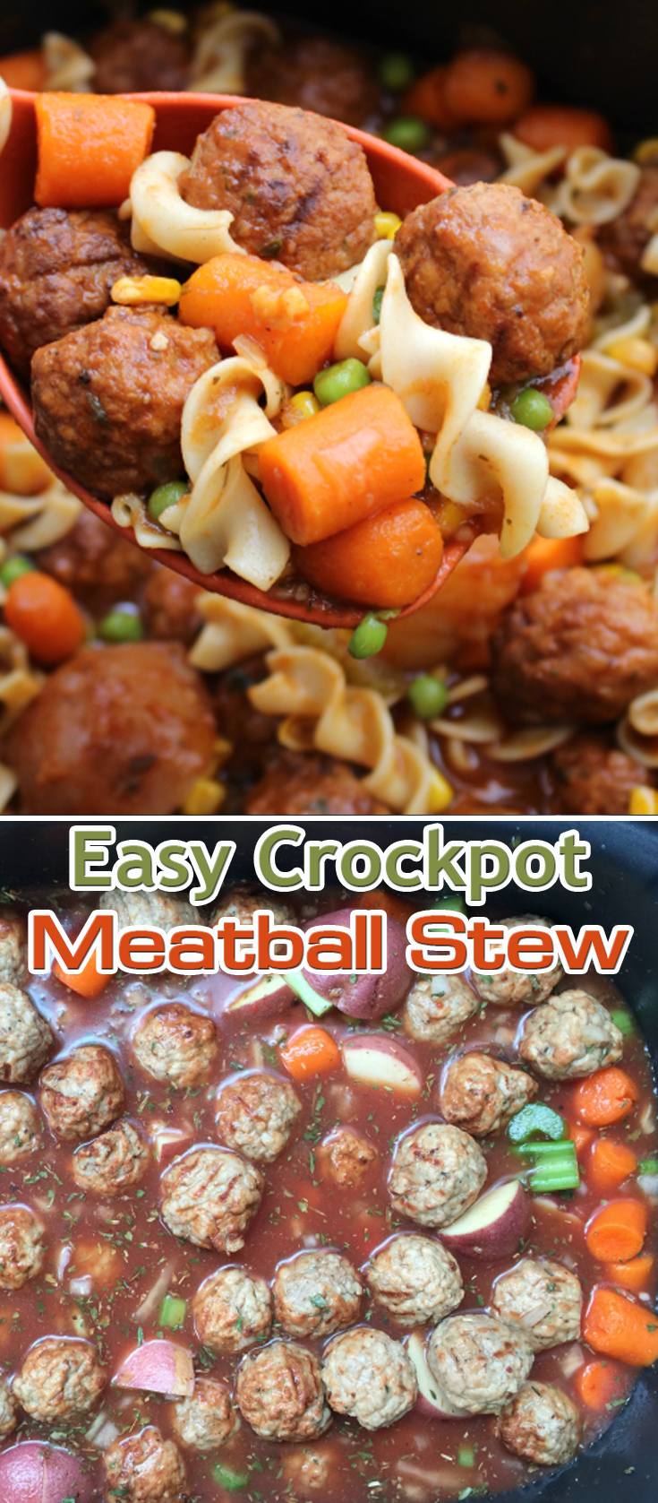 Easy Crockpot Meatball Stew