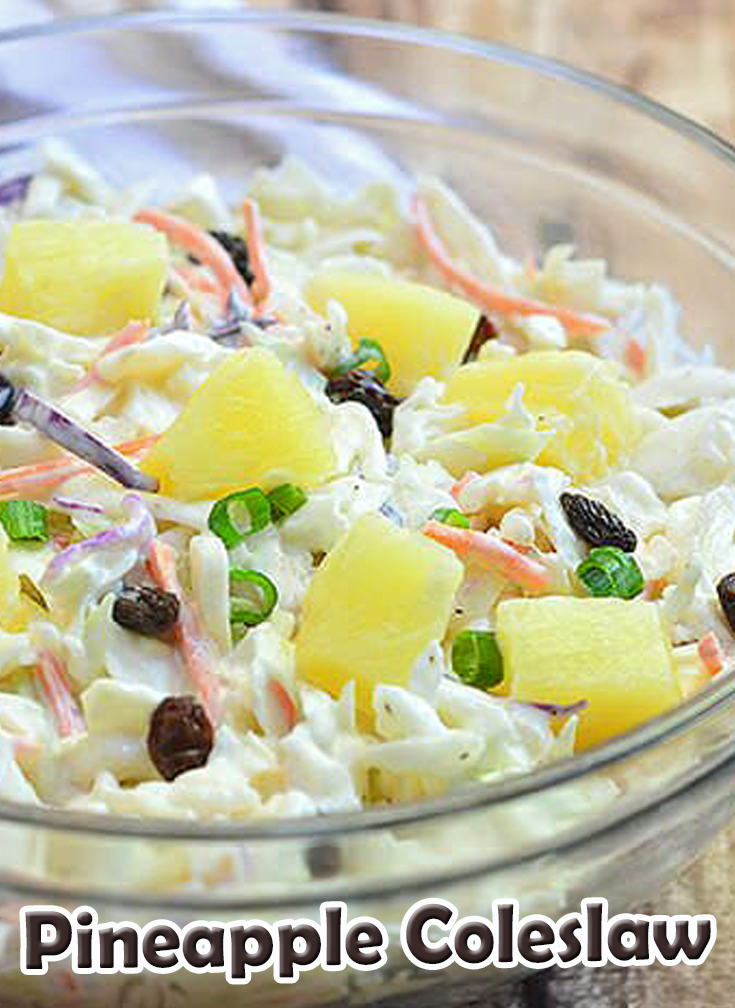 Easy Pineapple Coleslaw