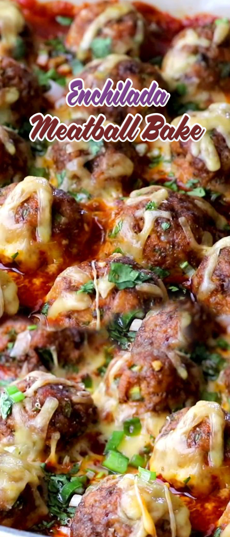 Enchilada Meatball Bake