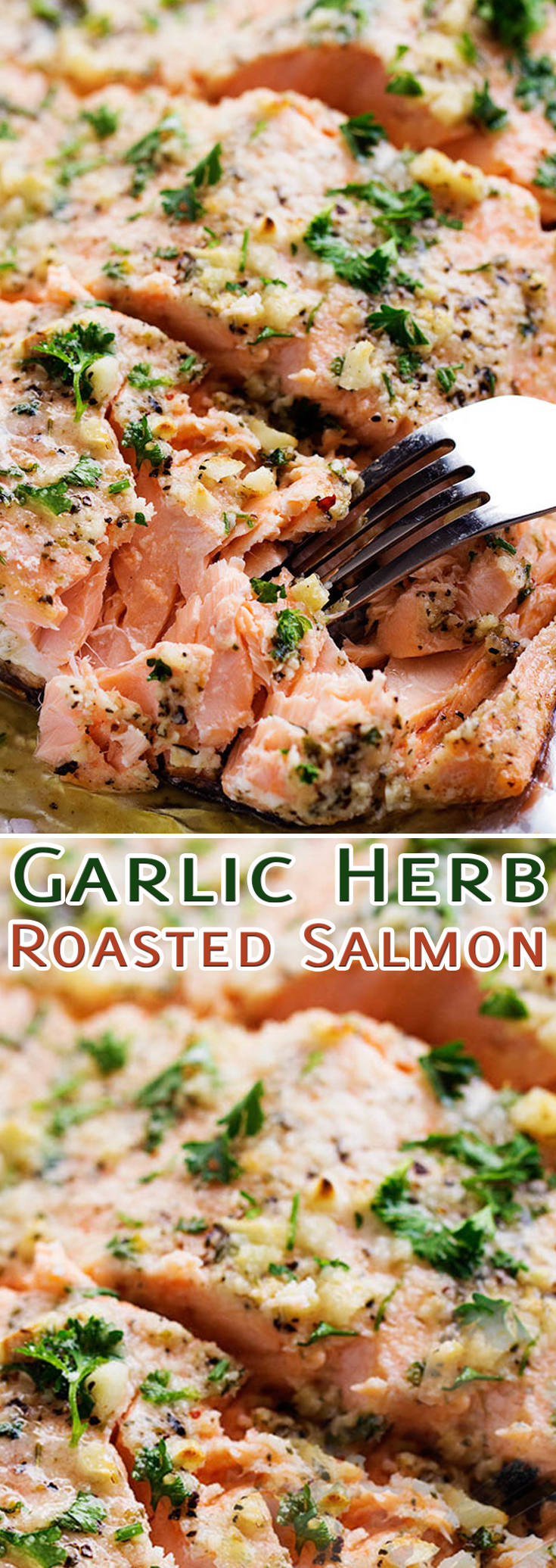 Garlic Herb Roasted Salmon